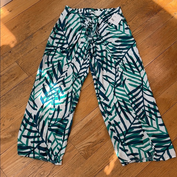 NWT La Blanca Tie Front Coverup Pants. Size Large - Picture 1 of 11